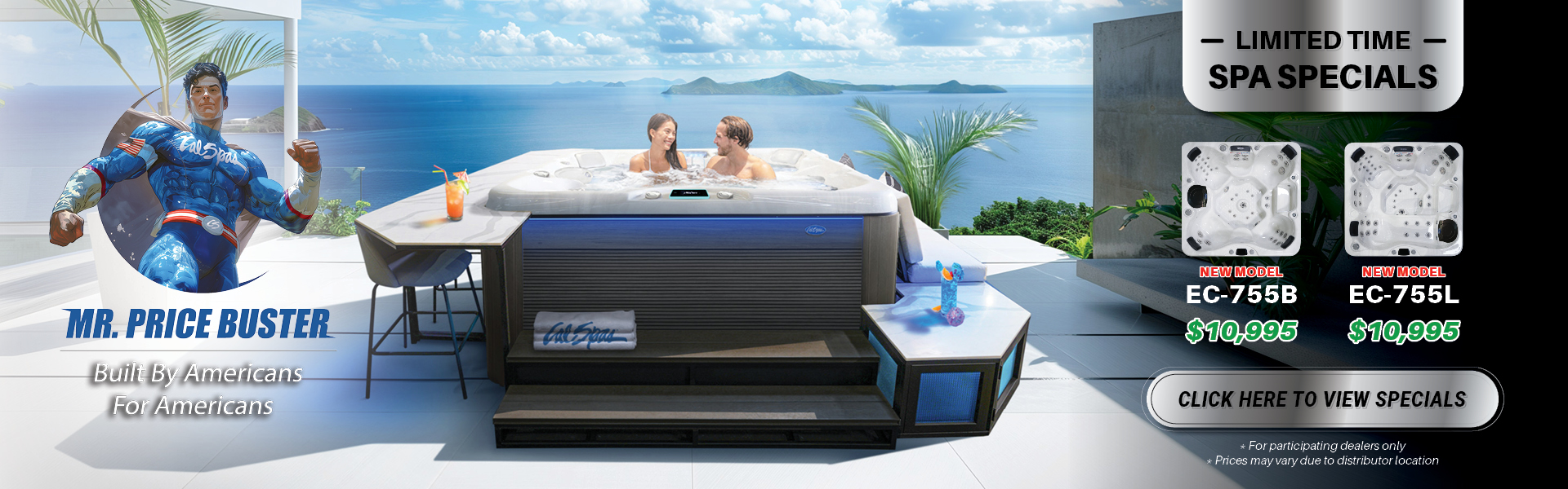 Calspas hot tub being used in a family setting - Tucson