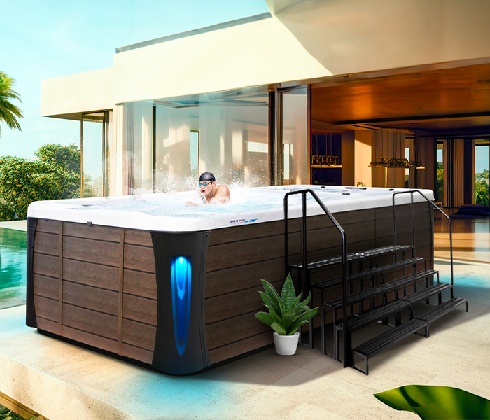 Calspas hot tub being used in a family setting - Tucson